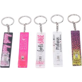 Credit Card Puller, 5pcs Card Clips Card Grabber Long Nails Card Puller Keychain Acrylic Debit Bank Card Puller for Bag Wallet or Clothes Decor