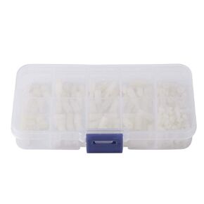 200pcs M2.5 Male Female Hex Nylon Spacer Standoff Bolt Screw Nuts Motherboard Assortment Kit Mount with Plastic Box