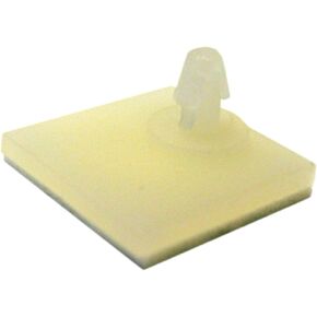 SA120 Adhesive Standoffs, 100 Pack, 0.120" Height, Offset 0.6x0.6" Base, Fits 0.125" PCB Hole