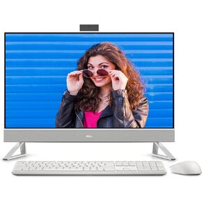 Dell Inspiron 7730 All in One Desktop - 27-inch FHD (1920 x 1080) Display, Intel Core 5-120U, 16GB DDR4 RAM, 512GB SSD, Intel Graphics, Windows 11 Home, Onsite Service - White