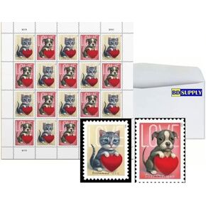 Love 2023 Forever First Class Self-Adhesive Postage Stamps, Valentine, Wedding, Celebration, Anniversary, Romance, Party - Sheets, 40 Stamps - (Free BD Env) (40)