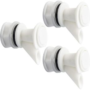 Omoojee Push-Button Spigot Cooler Spigot Replacement, Compatible with Igloo 2-10 Gallon Water Coolers, Durable Beverage Jugs Spigot (3 Pack)