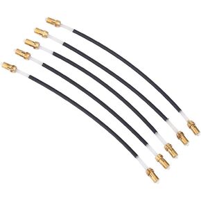 Violin Tailgut, 3/4 4/4 Violin Tailpiece Gut Cord with Brass Screw Replacement Tailgut Tailcord, 5Pcs