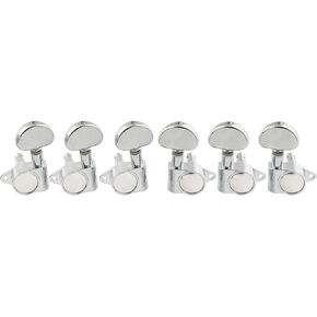 Wilkinson WJ303 3L3R Guitar Tuners Machine Heads 1:19 Ratio Tuning Pegs Keys for Epiphone USA Les Paul SG Electric or Acoustic Guitar, Chrome