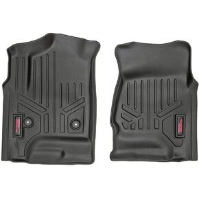 Rough Country Front Floor Mats for 2014-2018 Chevy/GMC 1500/2500HD - M-2141 Black