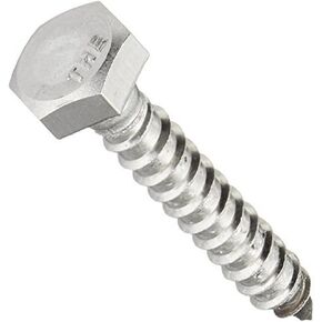 The Hillman Group 832004 1/4 x 1-1/2-Inch Stainless Steel Hex Lag Screw, 50-Pack, 1.5 inches, No Color