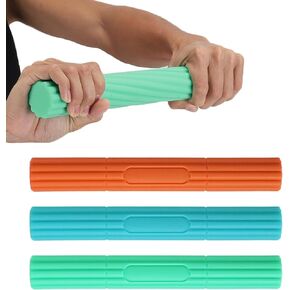 Flex Therapy Bar，Tennis Elbow Therapy Bar,Relieve Tendonitis Pain & Improve Grip Strength,Resistance Bar for Golfers Elbow, Tendonitis, Wrist, Forearms Pain Relief-3ps