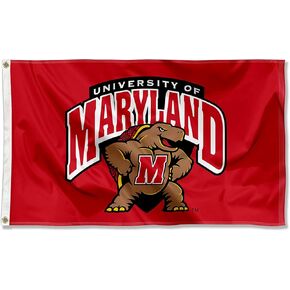 Maryland Terrapins Primary Logo Large Grommet Banner Flag