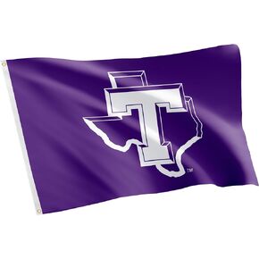 Desert Cactus Tarleton State University Flag TSU Texans Bleed Purple Flags Banners 100% Polyester Indoor Outdoor 3x5 (Style 3)