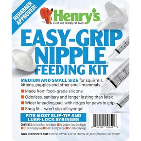Henry's Healthy Pets Easy-Grip Nipple Feeding Kit