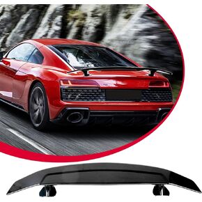 Acmex 46.7Inch Universal Rear Spoiler, GT Style ABS Racing Spoiler Wing Lightweight, Glossy Black Rear Trunk Spoiler Wing Lid Tail Deck…