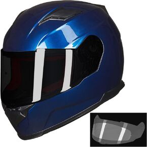 ILM Full Face Motorcycle Helmets for Men Womens Dual Sport Pinlock Anti Fog Snowmobile Helmet for Adults DOT Model-817