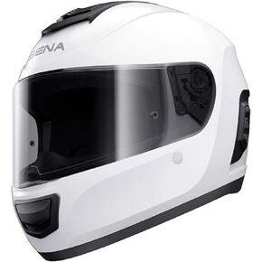 Sena unisex-adult MO-LITE-GW-XL-01 Momentum Lite Full Face Glossy White XL, X-Large