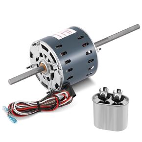 Condenser Fan Motor D1092, 1/3 HP, 115 Volts, 3.4 Amps,1675/1080 RPM, OAO Enclosure, 2-Speed RV Ac Air Conditioner Motor Replaces Fasco D1092, 7184-0156, 7184-0432, 1468-306, 1468-3069, 7855MVA-A11U