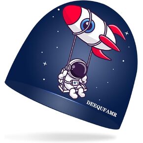 قبعة سباحة للأطفال للأولاد والبنات، قبعة سباحة من السيليكون مقاومة للماء للأعمار من 3 إلى 10 سنوات للأطفال الصغار والبنات والشباب، مريحة للشعر القصير/الطويل للحفاظ على جفاف الشعر in Kuwait