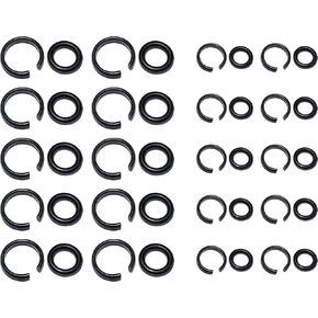 10 Sets 3/8" and 10 Sets 1/2" Impact Retaining Ring Wrench Socket Clip with O-Ring, Compatible With Milwaukee Electric Wrench/Pneumatic Wrench