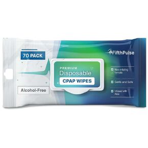CPAP Mask Wipes - 70 Pack of Disposable CPAP Cleaner Wipes - Unscented, Aloe Infused, and Alcohol Free