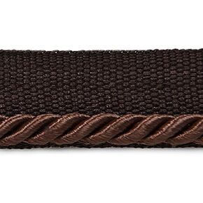 Trims by the Yard Ebony 1/8" Twisted Lip Cord Black | (5 Yard Cut) Trim