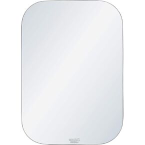 exactafit 8322M Driver or Passenger Side Mirror Glass Manual Adjusting Right or Left Replacement Compatible With Pickup Truck, Van, Suburban, Blazer, Wagoneer, Trailduster, Chevy GMC Dodge Ford Jeep