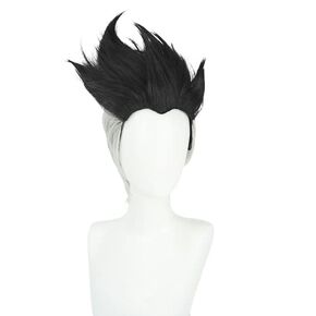 TO KU TOO YUO Anime Martinez David Cosplay Wig Black Gray Short Hair Heat Resistant Fiber Halloween Party for Men Boys (David Martinez)