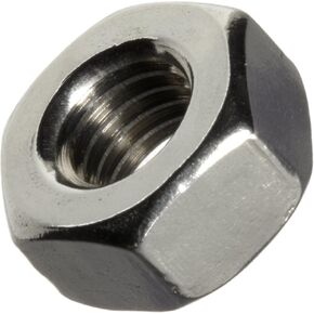 صامولة سداسية صغيرة من الفولاذ المقاوم للصدأ 18-8، لمسة نهائية سادة، مقاس خيط #6-32، عرض 1/4 بوصة عبر الشقق، سمك 3/32 بوصة (عبوة من 100 قطعة) in Kuwait