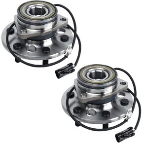 Autoround Pair Front Wheel Hub and Bearing Assembly 515024 Fit for 4x4 4WD Chevy Tahoe, K1500, GMC Yukon, K2500 Suburban, Cadillac Escalade 6-Lug w/ABS