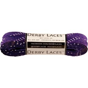 Derby Laces Purple 72 Inch Waxed Skate Lace for Roller Derby, Hockey and Ice Skates, and Boots