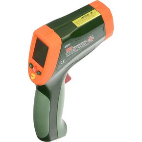 Extech 42570 Dual Laser Infrared Thermometer Green/Orange, 2200 Degrees Celsius