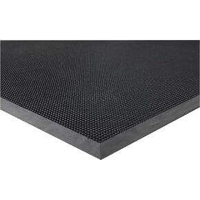 Genuine Joe 70381 Scraper Mat, Brush Tip, 36-Inch Wx60-Inch Lx2/5-Inch H, Black