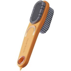 2 pcs Cleaning Shoe Brushes with 2 Hooks, Multi Functional Double-Sided Shoe Brush,Beautiful and Practical, Soft bristled Silicone Brush