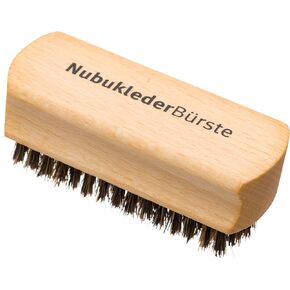 Redecker Wild Boar Bristle Nubuck Leather Shoe Brush, Oiled Beechwood Handle, 3-3/4-Inches Long, Made in Germany