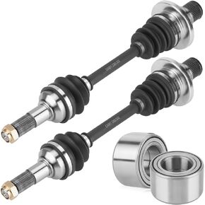 Youxmoto Rear Left/Right CV Axle & Wheel Bearing Kit Fit for Yamaha Grizzly 660 (YFM660) 2003 2004 2005 2006 2007 2008, 4340 Chromoly Steel CV Axle Drive Half Shaft
