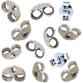 10 قطعة/5 أزواج 14K أقراط الذهب الأصفر ظهورهم استبدال آمن الأذن قفل للأقراط الأذن الجوز للمشاركات، 5x6mm in Kuwait