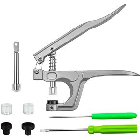 NXTOV Snap Pliers for Crafts Clothing, Hand-held Pliers Tool for KAM Snap Plastic, Snap Button Fastener Press Attacher Punch for T3 T5 T8 Snaps