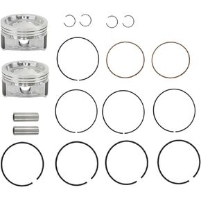 WFLNHB 2 PCS Cylinder Piston Rings Pin Kit Replacement for Polaris RZR 800 4 800 S 800 2008-2014