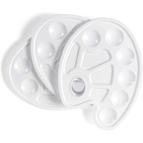 لوحات صينية طلاء من BOOMIBOO لوحات بلاستيكية مع فتحة إبهام للأطفال والكبار والطلاب إلى مستلزمات الحرف اليدوية الزيتية والألوان المائية من الأكريليك، 3 قطع in Kuwait