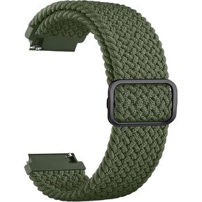 MVSSAT Braided Watch Bands, 20mm 22mm Quick Release Elastic Stretchy Adjustable Nylon Sport Replacement Watch Strap for Women Men