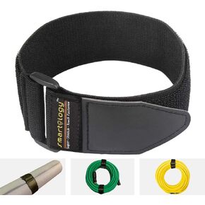 Smartology Cinch Straps 2" x 18" (12 Pack) Hook and Loop Elastic Straps for Bicycle, Truck, Boat and More, Extension Cords, Ropes, Hoses Organizer, Garage and RV Storage