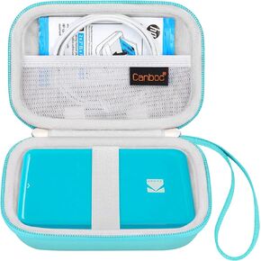 Canboc Carrying Case for KODAK Step/Kodak Step Slim Instant Mobile Photo Mini Printer, Zipper Mesh Pocket fits Photo Paper and USB Cable, Rose Gold (Case Only)