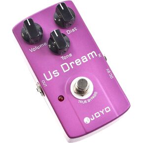 JOYO JF-34 US Dream Distortion Guitar Effect Pedal - True Bypass, DC 9V and Battery Supported