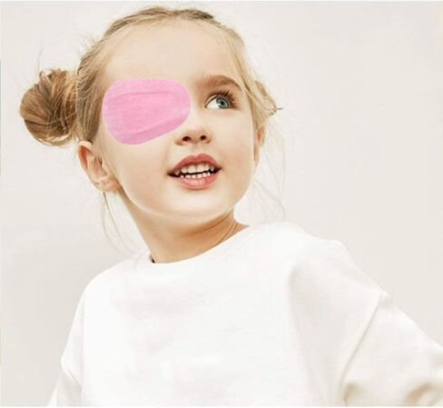 10 Styles Kids Eye Patches 100 PCS Adhesive Cartoon Colorful Eye Pads Breathable, Comfortable for Kids in Saudi Arabia