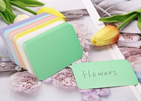Penta Angel 60 Pcs Mixed Color Mini Paper Blank Gift Notes Cards DIY Craft Small Word Business Message Cards (60, 9x5.4cm) in Saudi Arabia