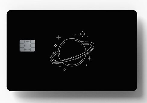 ملصق بطاقة كوكب زحل من ووركيران | النقل، بطاقة المفتاح، بطاقة الخصم، بطاقة الائتمان | تغطية وتخصيص البطاقة المصرفية | لا يوجد فقاعات، نحيف، مقاوم للماء in Kuwait