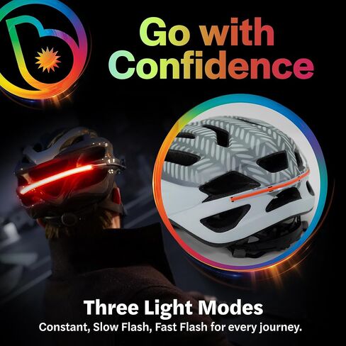 Brightz HelmetBrightz LED Bike Helmet Light, Red - Be 100% More Safe & Seen at Night! - 7-Inch Light Strip Works with Both Adult & Kids Helmets - Also Great for Scooter & Skateboard Helmets in Kuwait
