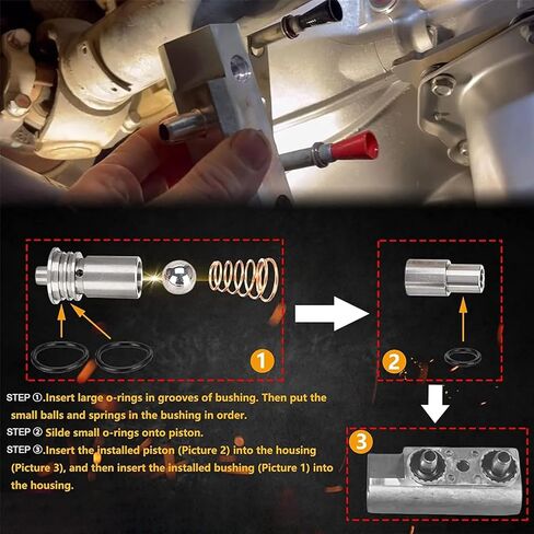 Automatic Transmission Assemblies STL010 Cooler Flow Bypass Valve Kit Upgrade Compatible With Cadillac Chevy Transmission 2014-Up GM 6L80 6L90, 2016-Up 8L90 8L80 8L90E in Saudi Arabia