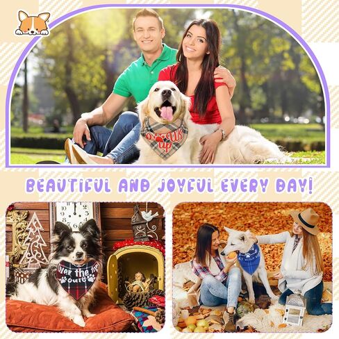 Buryeah 500 Pcs Plaid Dog Bandanas Bulk for Groomers Pet Scarfs Puppies Bibs with Cute Sayings Adjustable Washable Pet Costume Dog Accessories for Small to Large Dogs Cats (Assorted Plaid) in Saudi Arabia