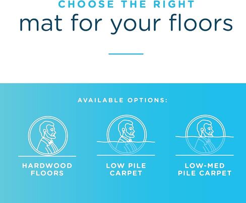 سجادة كرسي مكتب شفافة مقاس 81.28 سم × 111.4 سم مع زوايا دائرية للسجاد ذو الوبر المتوسط، صنع في الولايات المتحدة الأمريكية، C5B5003J in Kuwait