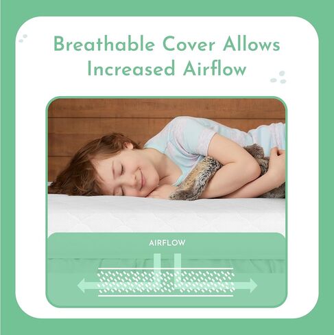Evolur Wondernap 2 in 1 Full-Size Crib Mattress, JPMA and Greenguard Gold Certified, Crafted from Recycled Sustainable Materials, Blue in Saudi Arabia