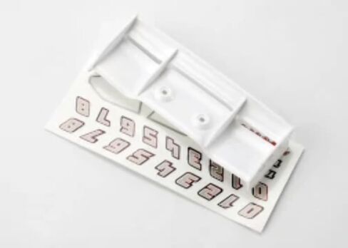 Traxxas 7123 White Wing with Decal Sheet, 1/16 Revo, 66-Pack in Saudi Arabia