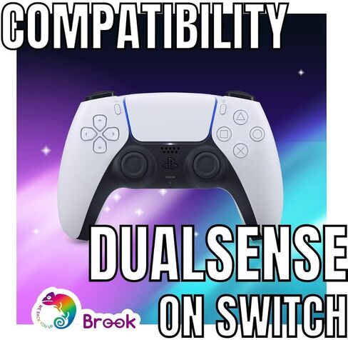 محول Brook Wingman NS - يدعم Xb Series X/S/One/360، PS5/PS4/PS3، Xb Elite 1/2، وحدات تحكم Switch Pro على Switch ووحدة التحكم PC(X-Input)، محول وحدات التحكم، يدعم Turbo وإعادة رسم الخرائط in Kuwait